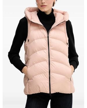 Geox Hooded Quilted Gilet - Pink