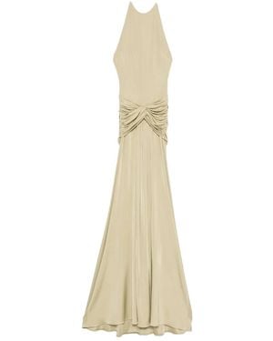 The New Arrivals Ilkyaz Ozel Euphorie Gathered-detail Gown - ナチュラル