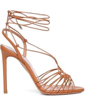 Aquazzura Strappy Tie-Fastening Sandals - Pink