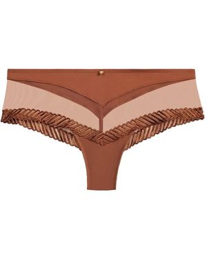Aubade Sheer Emotion Briefs - Brown