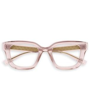 Gucci Lunettes De Vue À Monture Carrée - Rose