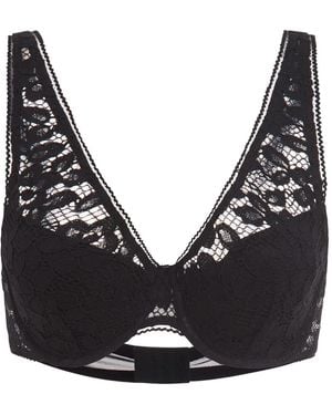 Wolford Lace-Embroidered Bra - Black