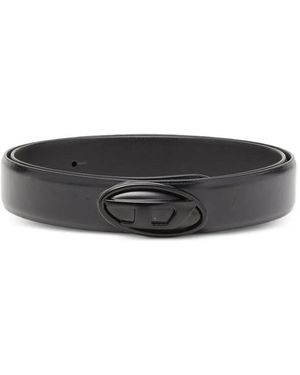 DIESEL B-Dd Logo-Buckle Belt - Grey