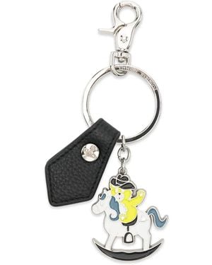 Vivienne Westwood Rocking Horse Teddy-Schlüsselanhänger - Weiß