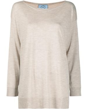 Prada Mélange-Effect T-Shirt - Multicolour
