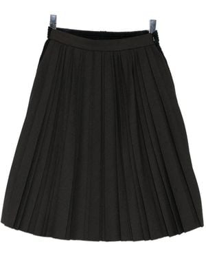 Maison Mihara Yasuhiro Pleated A-Line Skirt - Black