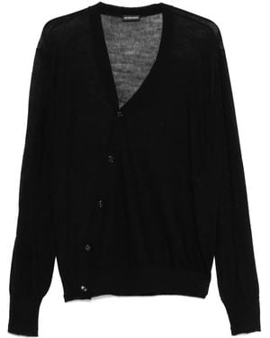 Ann Demeulemeester Cardigan En Laine - Noir
