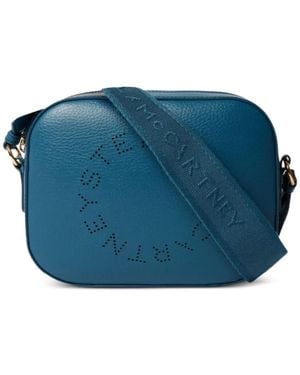 Stella McCartney Logo-Detail Cross Body Bag - Blue