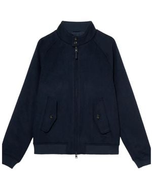 Brooks Brothers Wool Harrington Jacket - Blue