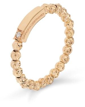 Officina Bernardi 18Kt Geelgouden Ring - Wit