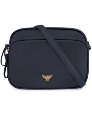 Apatchy London Betty Leather Crossbody Bag - Blue