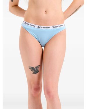 Juicy Couture Bragas Con Logo En La Cinturilla - Azul