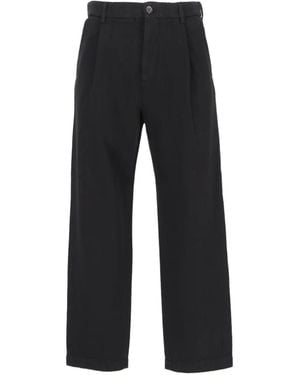Barena Mazengo Cropped Pleated Pants - Black