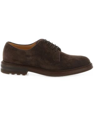 Brunello Cucinelli Suede Derby Shoes - Brown