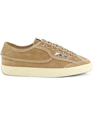 Autry Windscape Logo-Patch Sneakers - Natural