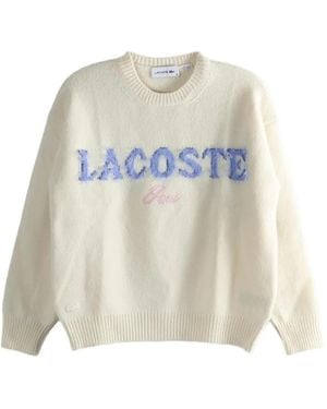 Lacoste Logo-Detail Sweater - White