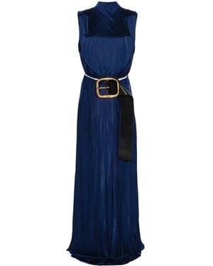Loewe Belted Gown - Blue