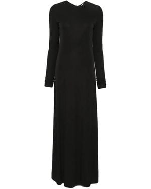 TOTEME Everyday Long-Sleeve Maxi Dress - Black
