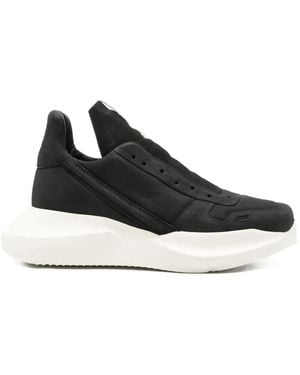 Rick Owens Geth Leather Trainers - Black