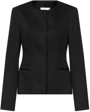 Loulou de Saison Ema Collarless Darted Jacket - Black