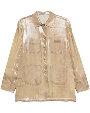 Alexander Wang Trompe L'Oeil-Print Shirt - Natural