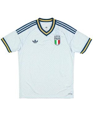 adidas Italy's Away Logo-Patch T-Shirt - Blue