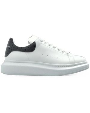 McQueen Oversized Leather Sneakers - White