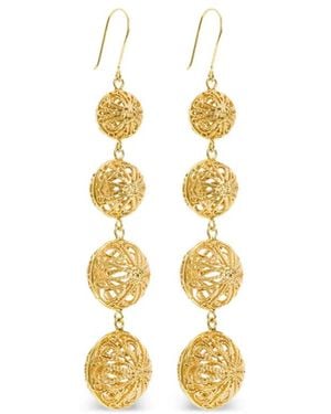 freya rose X Mountain Ava Filigree Earrings - Metallic