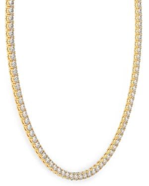 Diamond Essentials Diamond Tennis Necklace - Metallic