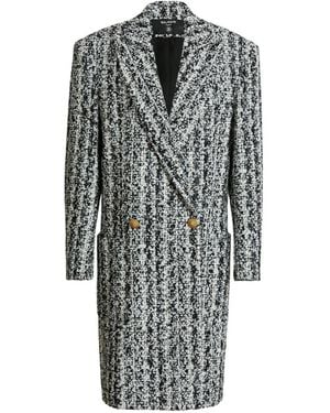 Balmain Manteau À Coupe Longue - Gris