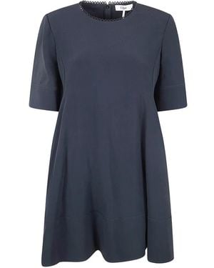 Chloé A-Line Mini Dress - Blue