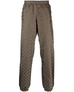 MISBHV Monogram-Pattern Trackpants - Grey