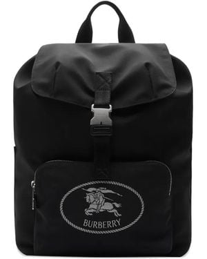 Burberry Orkney Flap Rucksack - Schwarz