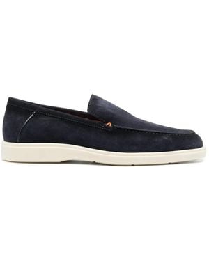 Santoni Botanist スエードローファー - ブルー