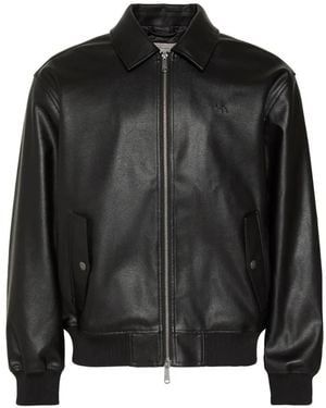 Calvin Klein Logo-Embroidered Zip-Up Jacket - Black