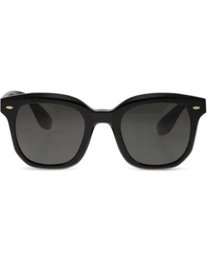 Brunello Cucinelli Round-Frame Sunglasses - Black