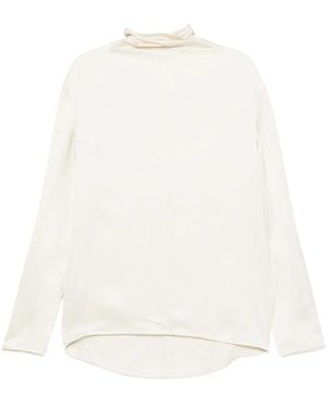 TOTEME High-Neck Blouse - White