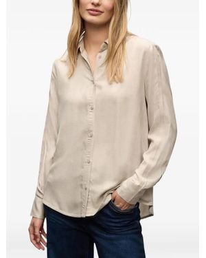 Street One Button-Up Long-Sleeves Shirt - Natural