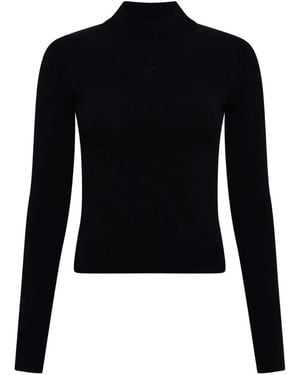 Marine Serre Haut À Col Montant - Black