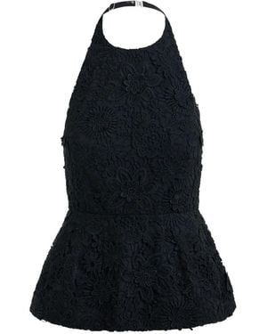 Essentiel Antwerp Jarot Floral-Lace Blouse - Black