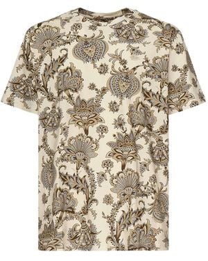 Etro Paisley-Print T-Shirt - White
