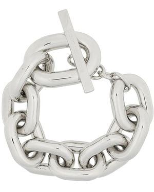 Rabanne Pulsera De Cadena Gruesa - Blanco