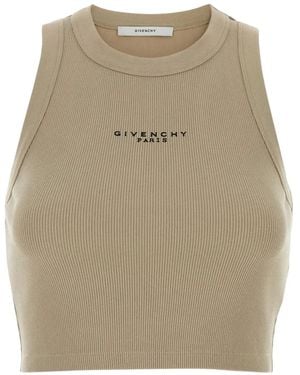 Givenchy Cropped Tank Top - Natural