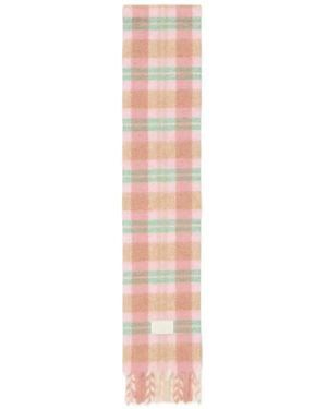 Acne Studios Fringed Alpaca-Wool Scarf - White