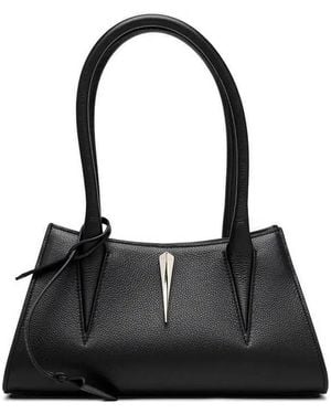 Mugler Appliqué Shoulder Bag - Black