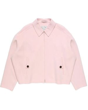 Acne Studios Zip-Up Shirt Jacket - Pink