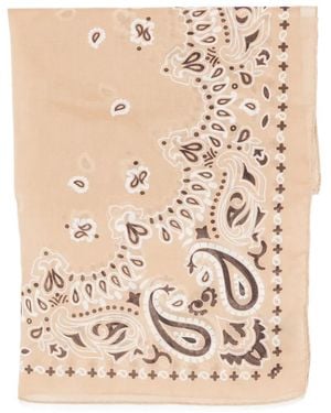 Destin Paisley-Print Scarf - Natural