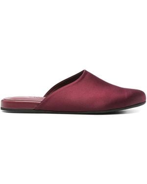 Ancient Greek Sandals Satin Slippers - Purple
