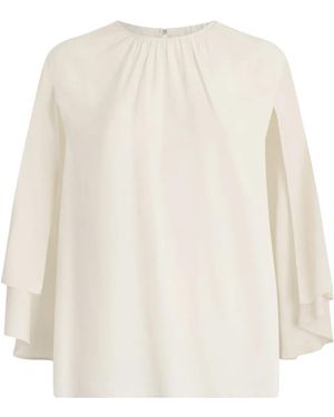 Liu Jo Belted Crepe De Chine Blouse - White