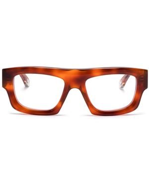 Gucci Square-Frame Glasses - Brown